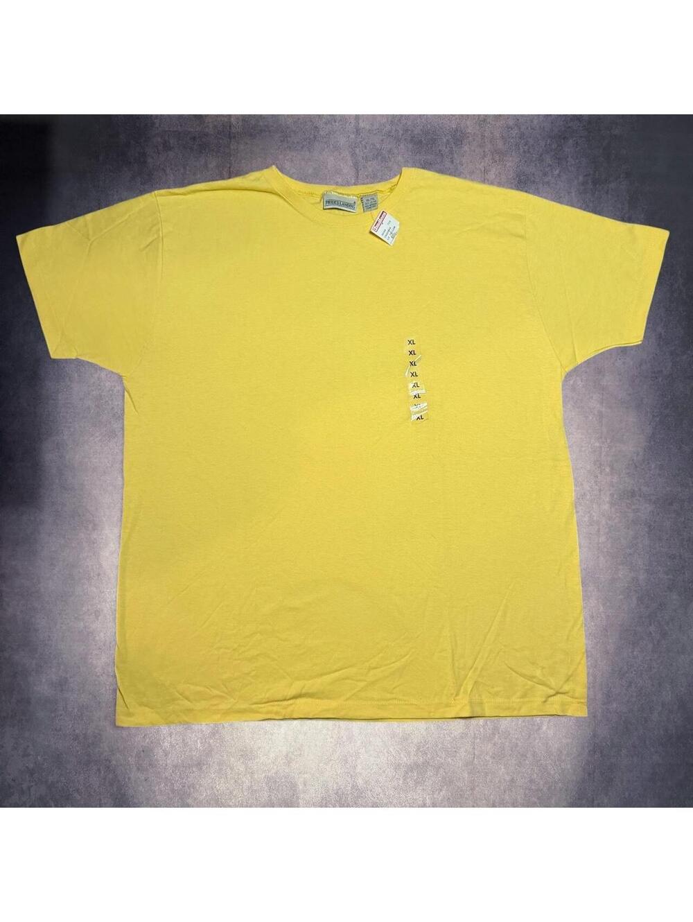 Vintage NWT Prides Landing Yellow cotton t-shirt